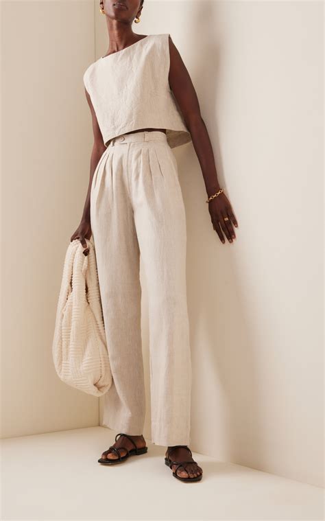 prada moda operandi|Pleated Linen Wide.